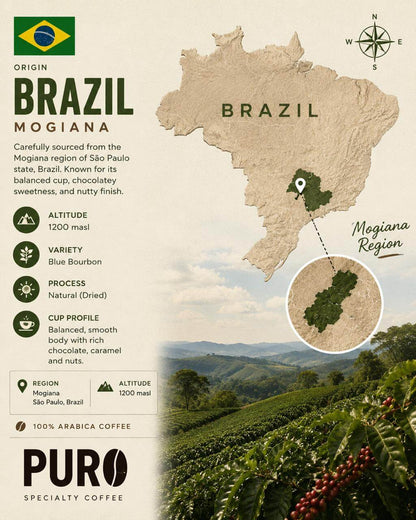 PURO Brazil Mogiana Specialty Coffee 250g | PURO Egypt