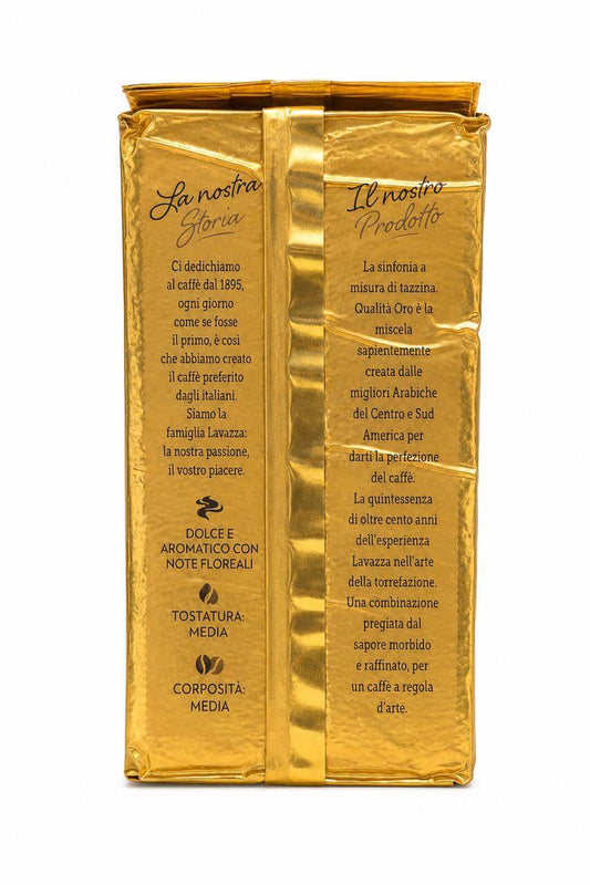 عبوة Lavazza Qualità Oro 250 جم من الخلف