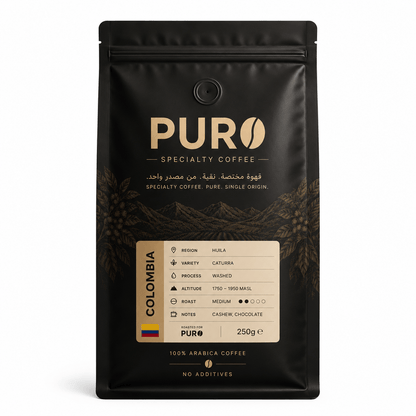 PURO Colombia Huila Single Origin Specialty Coffee Beans